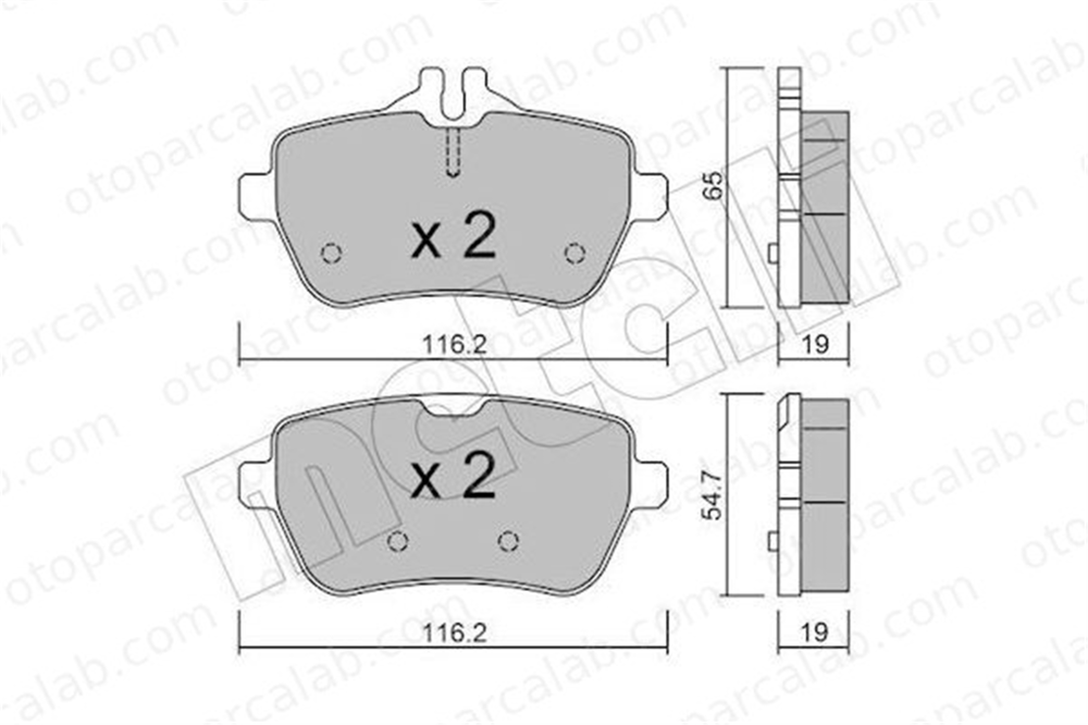 AP 05P1969 Fren Disk Balata Arka MERCEDES-BENZ S-SERISI S-SERISI Coupe A0064205720 A0064207220
