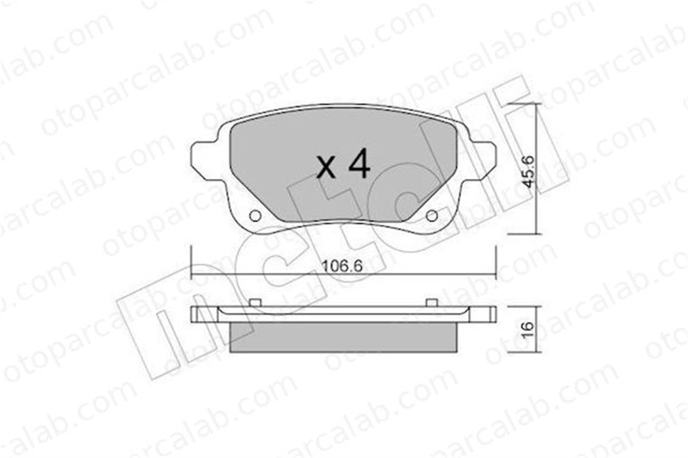 AP 05P1979 Fren Disk Balata Arka RENAULT MEGANE IV Hatchback MEGANE IV Grandtour 440608061R 440608235R