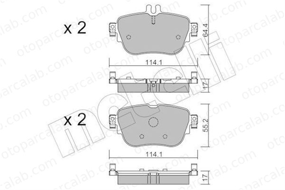 AP 05P2042 Fren Disk Balata Arka MERCEDES-BENZ E-SERISI CLS A0004206000 A0004209700