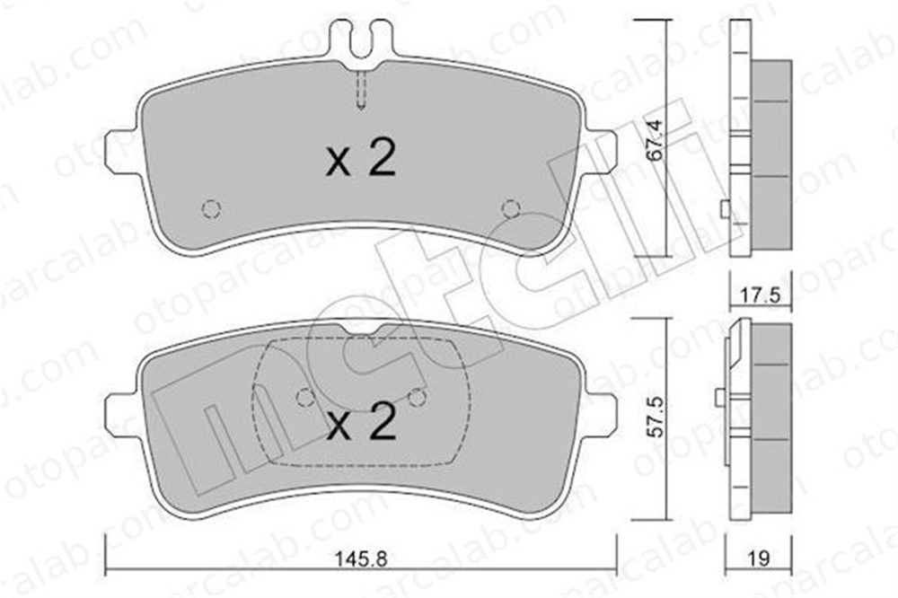 AP 05P2081 Fren Disk Balata Arka MERCEDES-BENZ AMG GT S-SERISI 4203700 64206920