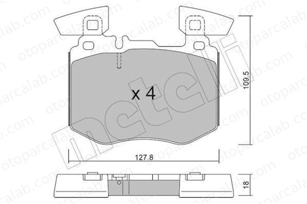AP 05P2245 Fren Disk Balata Ön MERCEDES-BENZ GLC Coupe GLC A0004206502 A0004207402