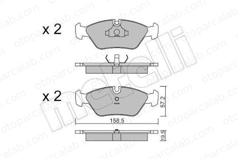 AP 05P296 Fren Disk Balata Ön BMW 5 6 34111153910 34111157039