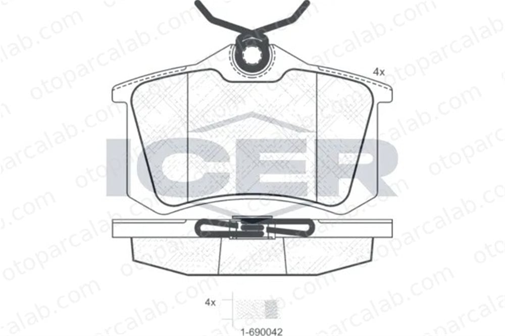 AP 05P634 Fren Disk Balata Arka SEAT LEON AUDI A3 150698451 160520380