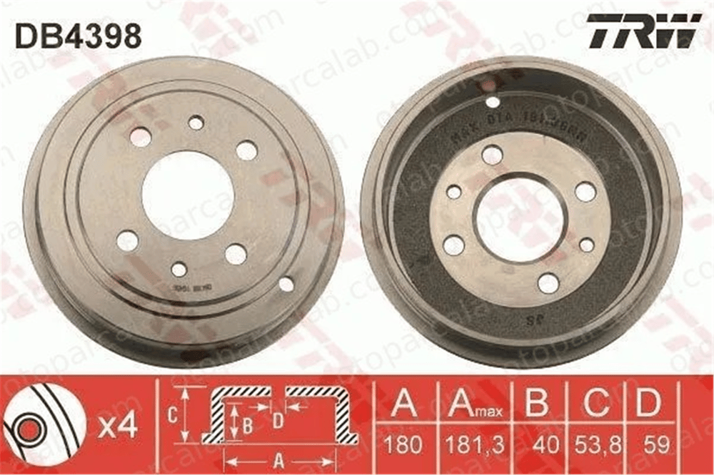 APALI 1048 Kampana Arka Sağ veya Sol FIAT PUNTO TIPO 7750119 51900803