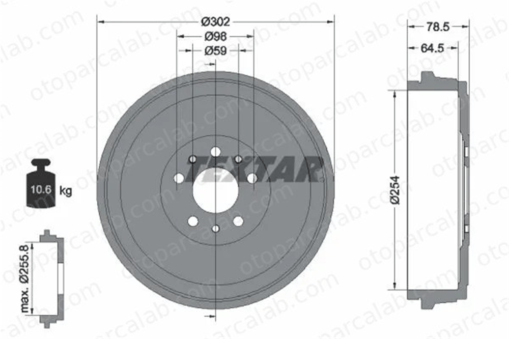 APALI 1068 Kampana Arka Sağ veya Sol OPEL COMBO Tour FIAT DOBLO Cargo 51864509 51940007