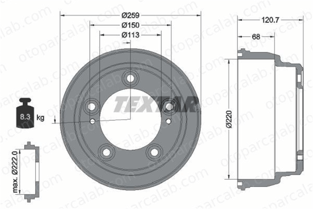 APALI 1073 Kampana Arka Sağ veya Sol HYUNDAI H-1 Travel H100 Platform şasi 584114F000 584114F001