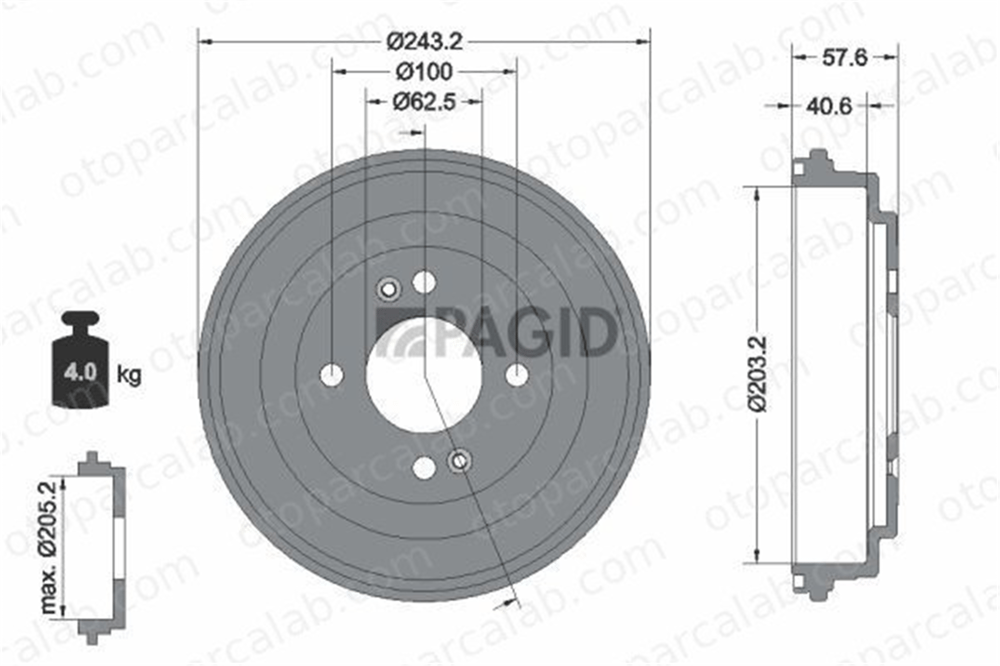 APALI 3103 Kampana Arka Sağ veya Sol HYUNDAI i10 I i20 I 58411 25010