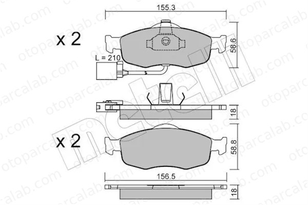 APD 45200008 Fren Disk Balata Ön FORD MONDEO I MONDEO I Turnier 97BX2K021AB 2200030