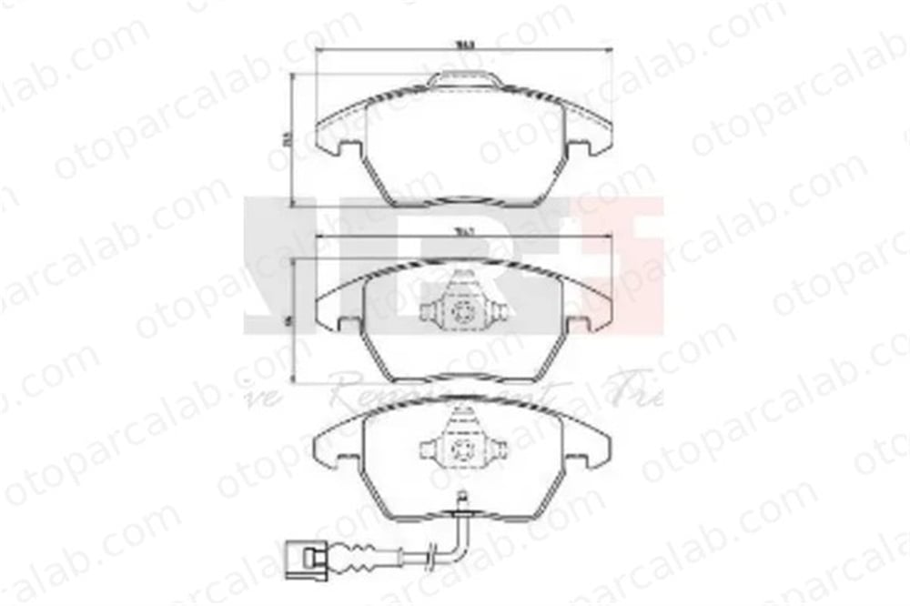 ART A06.1837 Fren Disk Balata Ön VW TOURAN PASSAT B6 Variant 1K0698151 1K0698151C