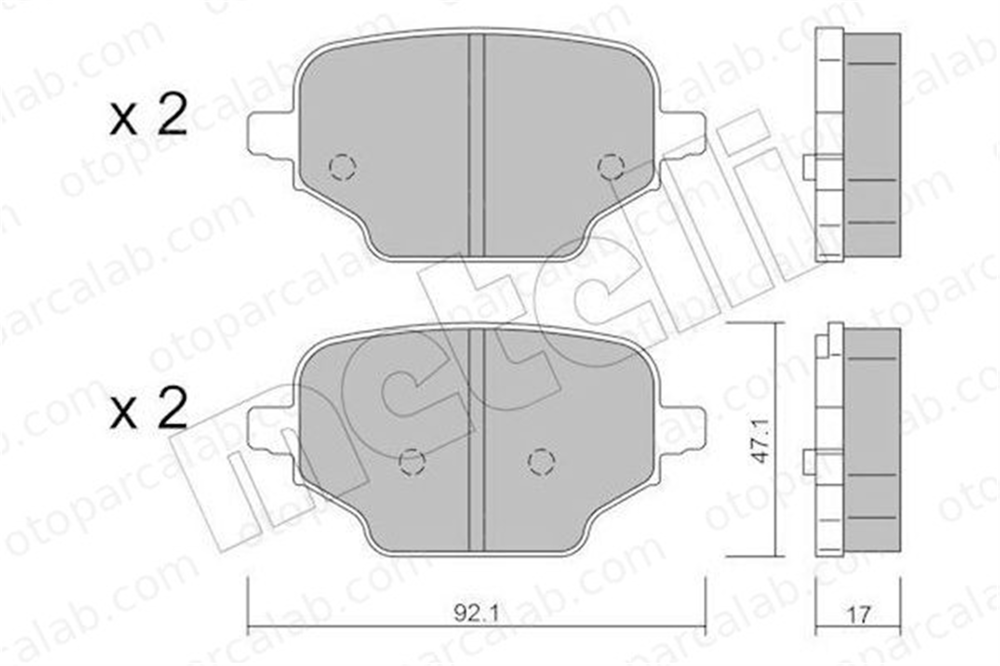 ART A12.3580 Fren Disk Balata Arka PEUGEOT PARTNER Kasa/büyük limuzin CITROËN BERLINGO Kasa/büyük limuzin 1635254980 1688139780