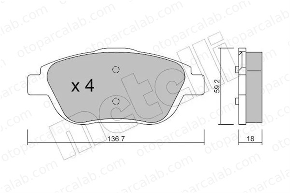ART A22.2164 Fren Disk Balata Ön OPEL CROSSLAND X / CROSSLAND CITROËN C3 AIRCROSS II 1611837880 1607083180