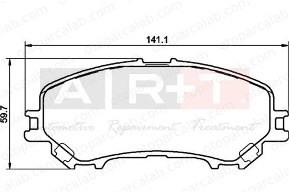 ART A29.3144 Fren Disk Balata Ön NISSAN X-TRAIL III RENAULT KOLEOS II 410601596R D10604CA0A