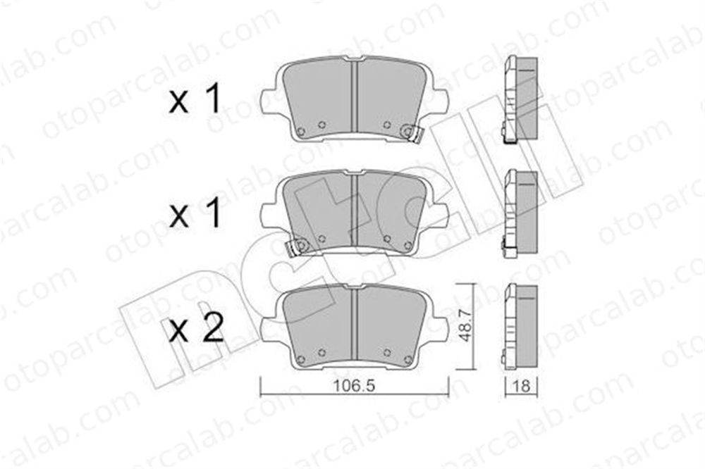 ASPART 3BPA1343 Fren Disk Balata Arka OPEL INSIGNIA B Grand Sport INSIGNIA B Sports Tourer 13517694