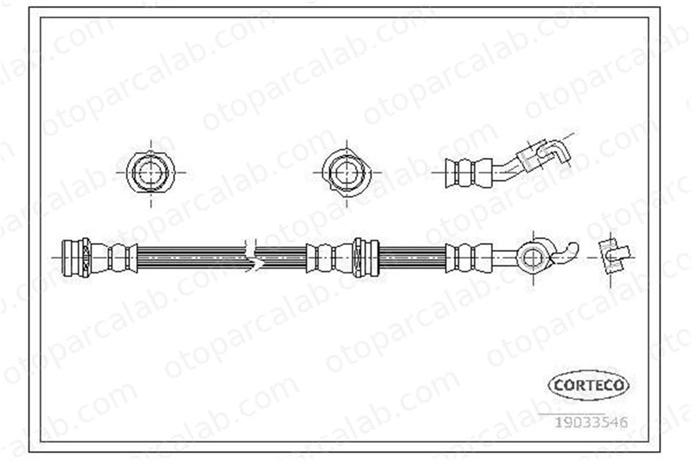 ASPART 3HOS1233 Fren Hortumu Ön Sağ veya Sol NISSAN MICRA III NOTE 46210AX601 87102757