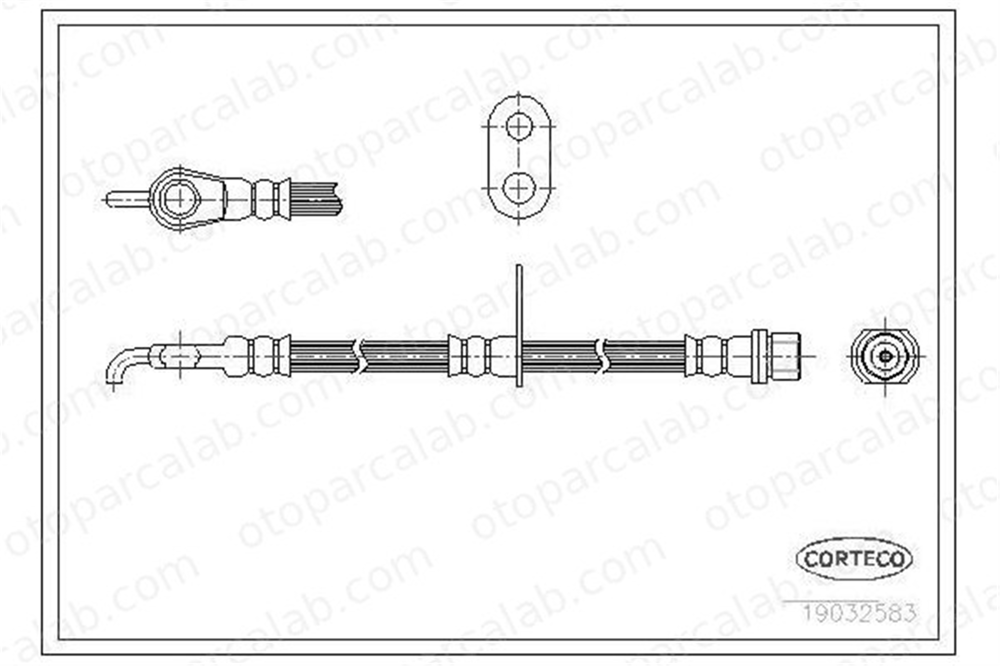 ASPART 3HOS1473 Fren Hortumu Ön Sağ TOYOTA YARIS VERSO YARIS 9094702C31 9094702D76