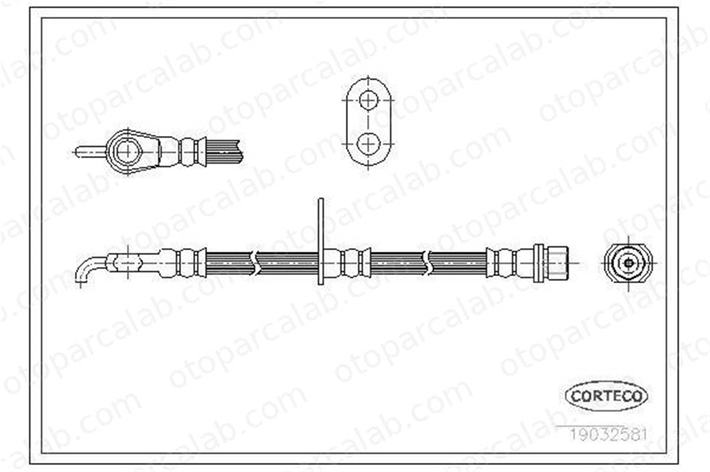 ASPART 3HOS1474 Fren Hortumu Ön Sol TOYOTA YARIS VERSO YARIS 9094702C32 9094702D77