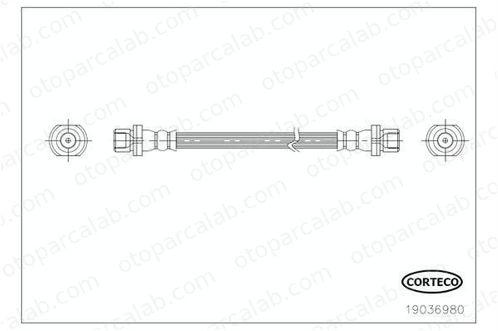ASPART 3HOS1498 Fren Hortumu Arka Sağ TOYOTA AURIS VERSO 90947W2015