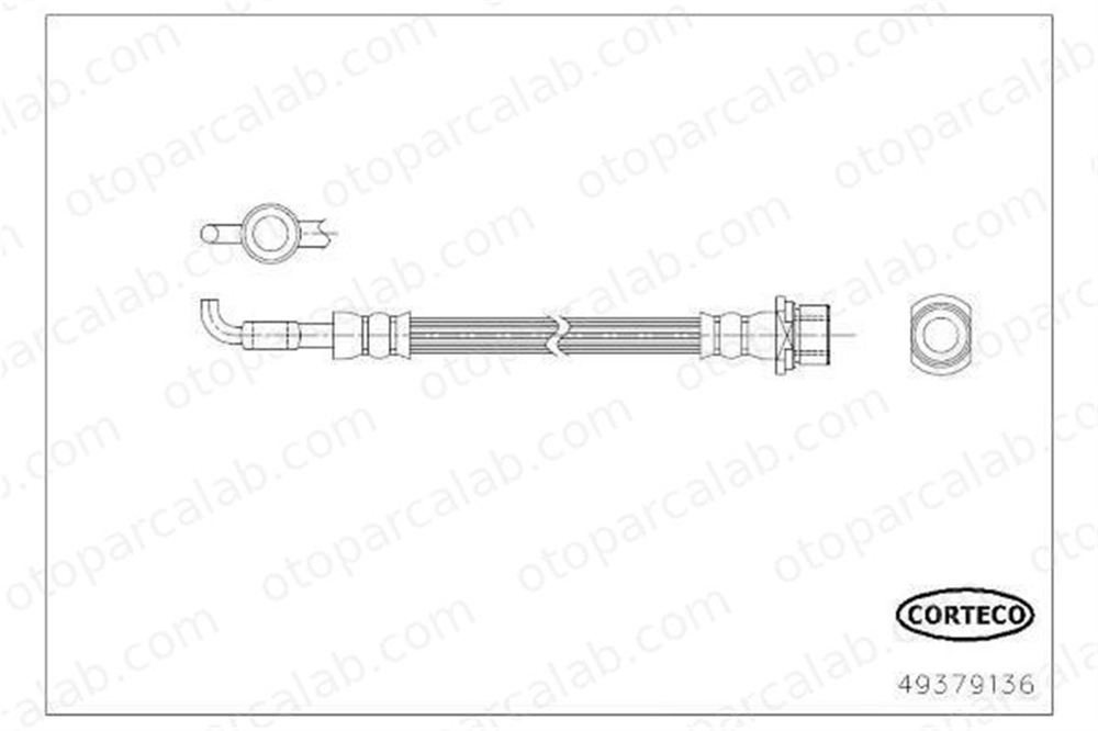 ASPART 3HOS1507 Fren Hortumu Arka Sağ veya Sol TOYOTA YARIS DAIHATSU CHARADE VIII 90947W2011 90947W2011000