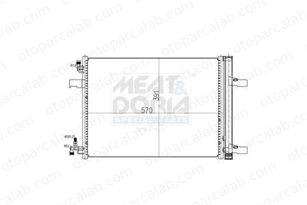 ASPART 6CAC1082 Klima Radyatörü OPEL ASTRA J ASTRA J Sports Tourer 1850136 13267648