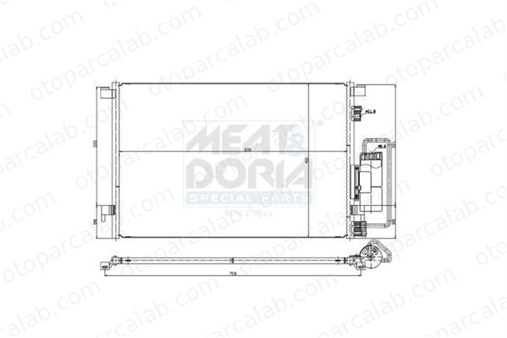 ASPART 6CAC1100 Klima Radyatörü OPEL VECTRA C VECTRA C GTS 1850076 13101839