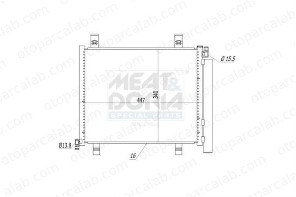 ASPART 6CAC1115 Klima Radyatörü VW UP! SEAT Mii 1S0820411B 1S0816411