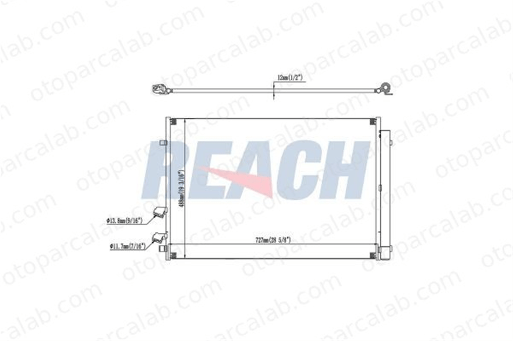 ASPART 6CAC1122 Klima Radyatörü VW CRAFTER Panelvan/Van CRAFTER Platform şasi 2N0820411 2N0820411A