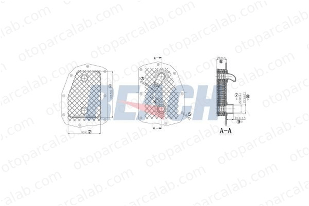 ASPART 6OCO1033 Motor Yağ Soğutucu MERCEDES-BENZ E-SERISI E-SERISI T-Model A1041800409 1041800409