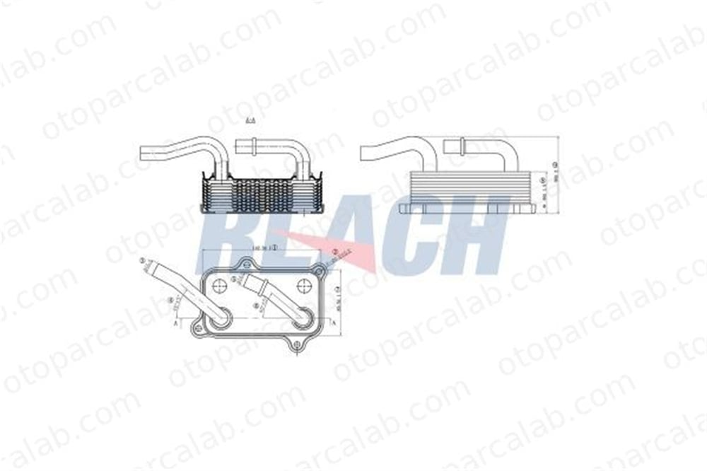 ASPART 6OCO1034 Motor Yağ Soğutucu MERCEDES-BENZ E-SERISI E-SERISI T-Model A1121880401 121880301