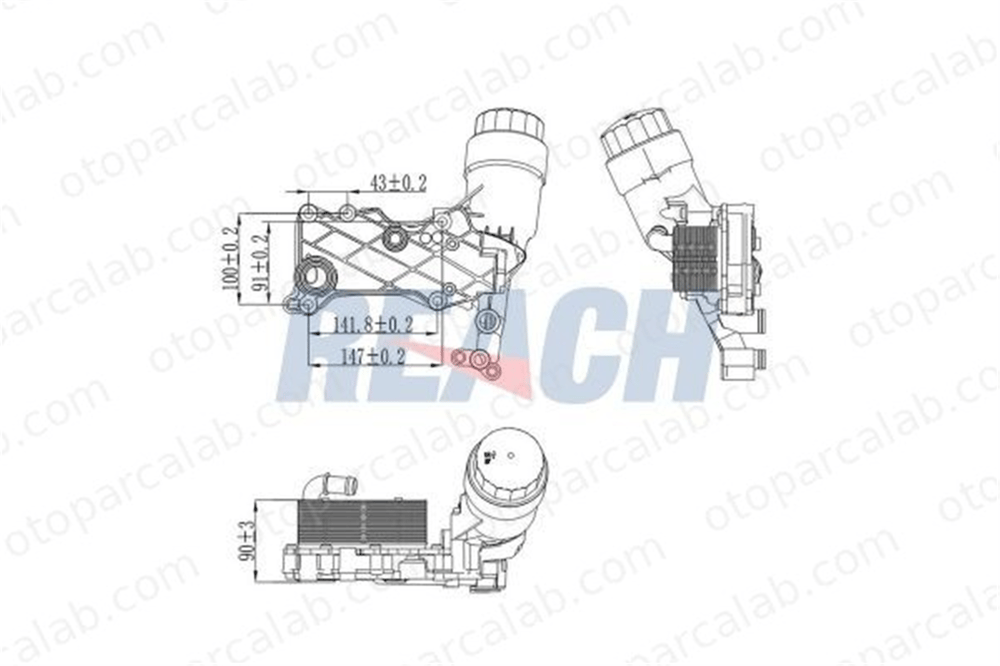 ASPART 6OCO1121 Motor Yağ Soğutucu MERCEDES-BENZ SPRINTER 3,5-t Panelvan/Van SPRINTER 3,5-t Platform şasi A6511801310 6511800610