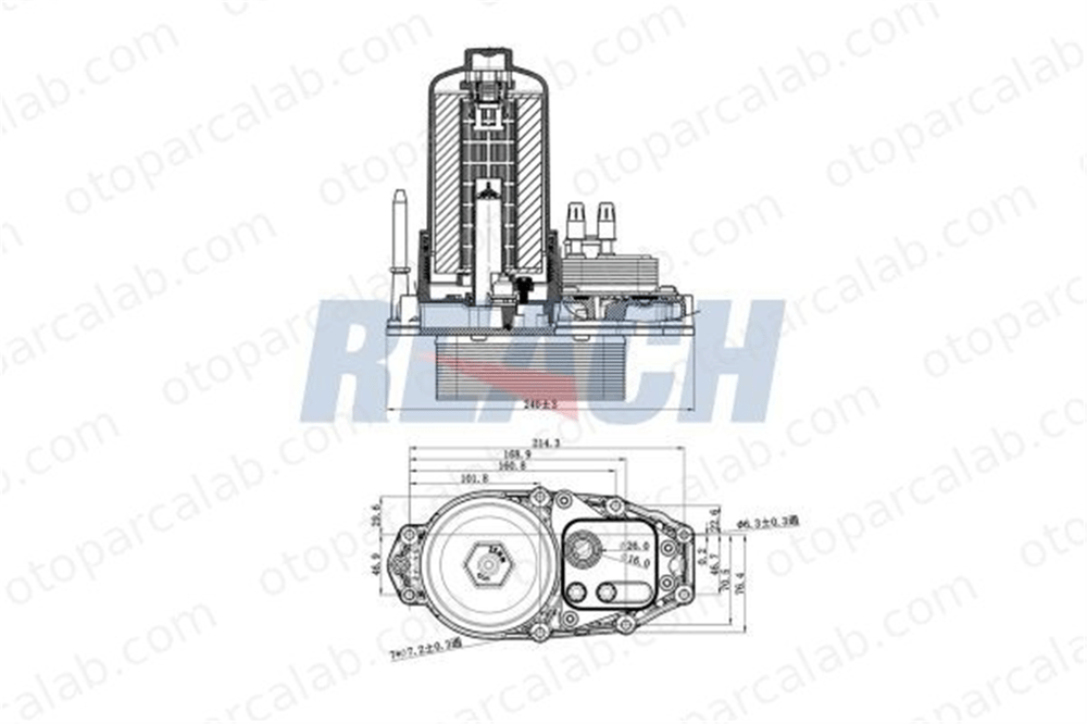 ASPART 6OCO1135 Motor Yağ Soğutucu CITROËN C5 III C5 III Break 1354253 1103N4