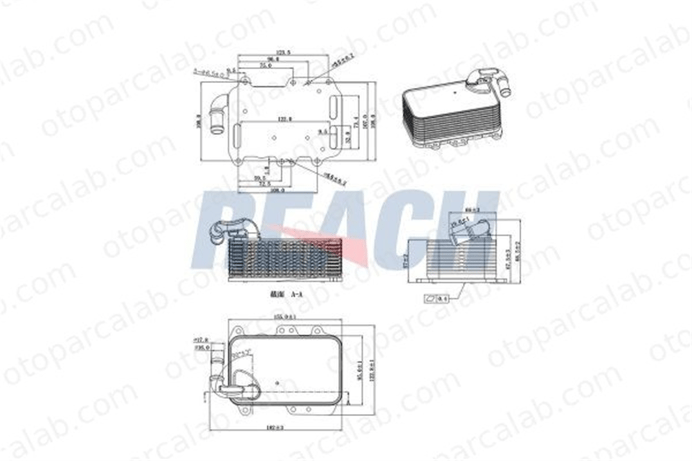 ASPART 6OCO1158 Motor Yağ Soğutucu AUDI A7 Sportback A6 C7 59117021R 59117015P