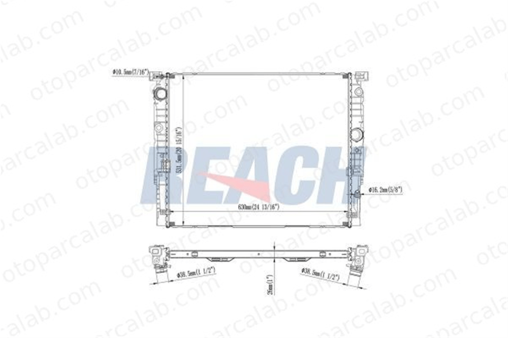 ASPART 6RAD1011 Su Radyatörü BMW 5 5 Touring 17118743664 17118650745
