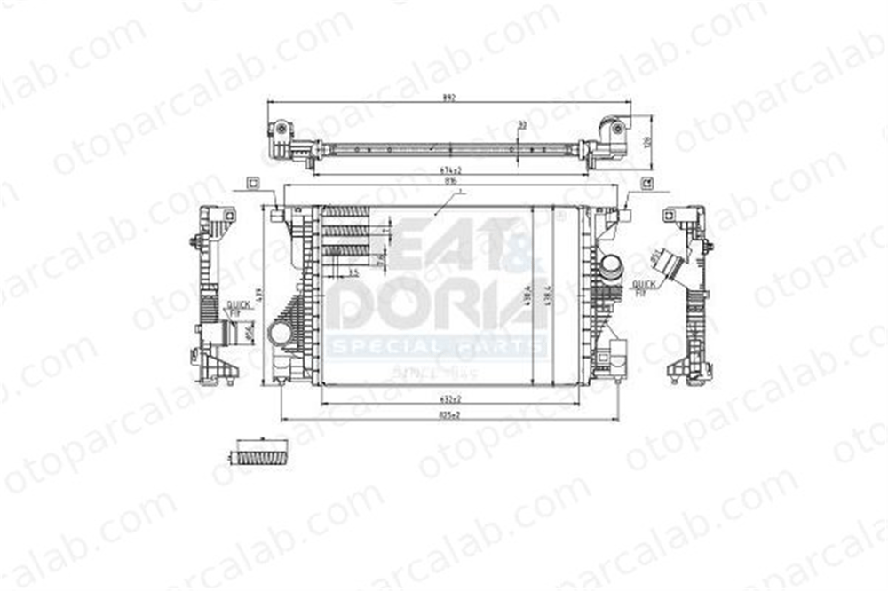 ASPART 6TRA1006 Turbo Radyatörü MERCEDES-BENZ B-SERISI Sports Tourer CLA 2475006100 247500610068
