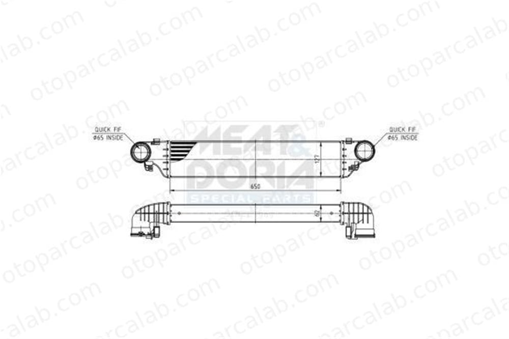 ASPART 6TRA1008 Turbo Radyatörü MERCEDES-BENZ C-SERISI T-Model C-SERISI 2035000500 A2035000500