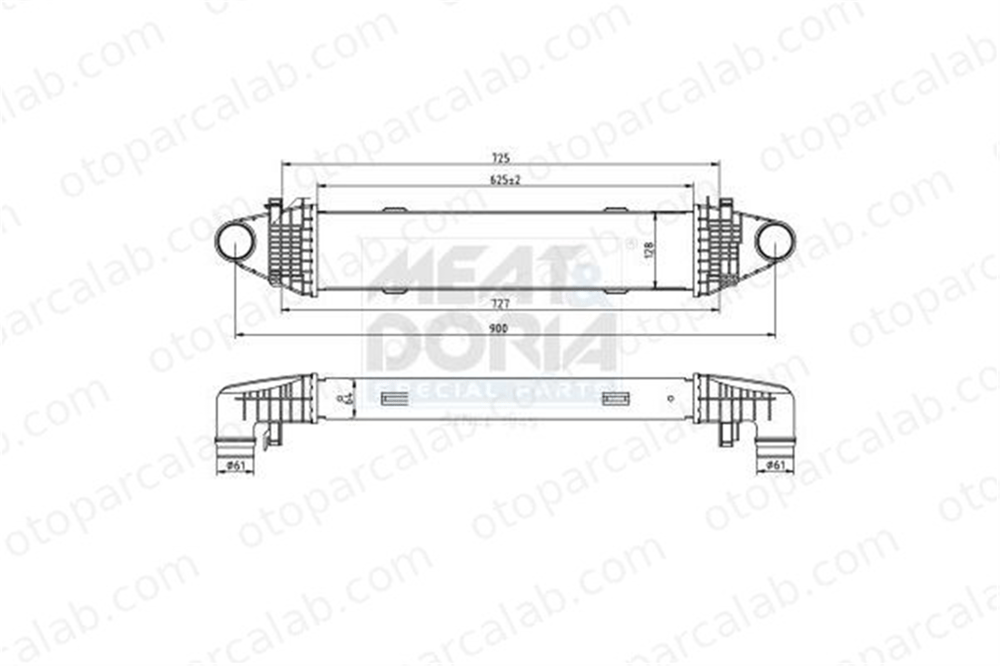 ASPART 6TRA1011 Turbo Radyatörü MERCEDES-BENZ C-SERISI C-SERISI T-Model 2045000100 A2045000100