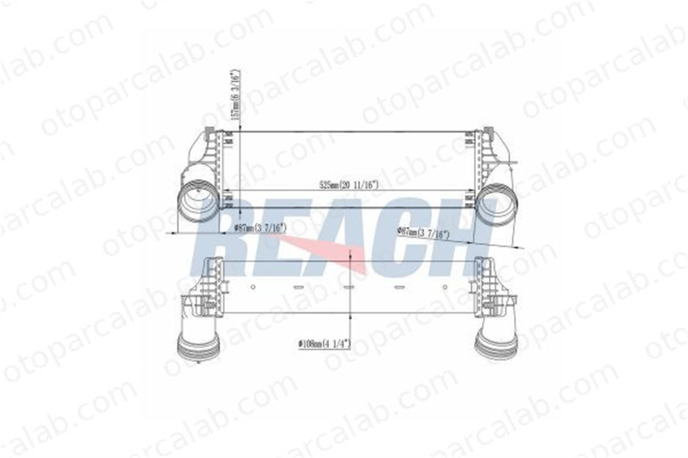 ASPART 6TRA1017 Turbo Radyatörü BMW X5 X6 17517809321 17517533475