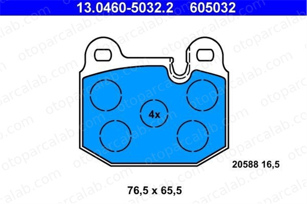 ATE 13.0460-5032.2 Fren Disk Balata Ön BMW 3 M1 34111159249 34111117002
