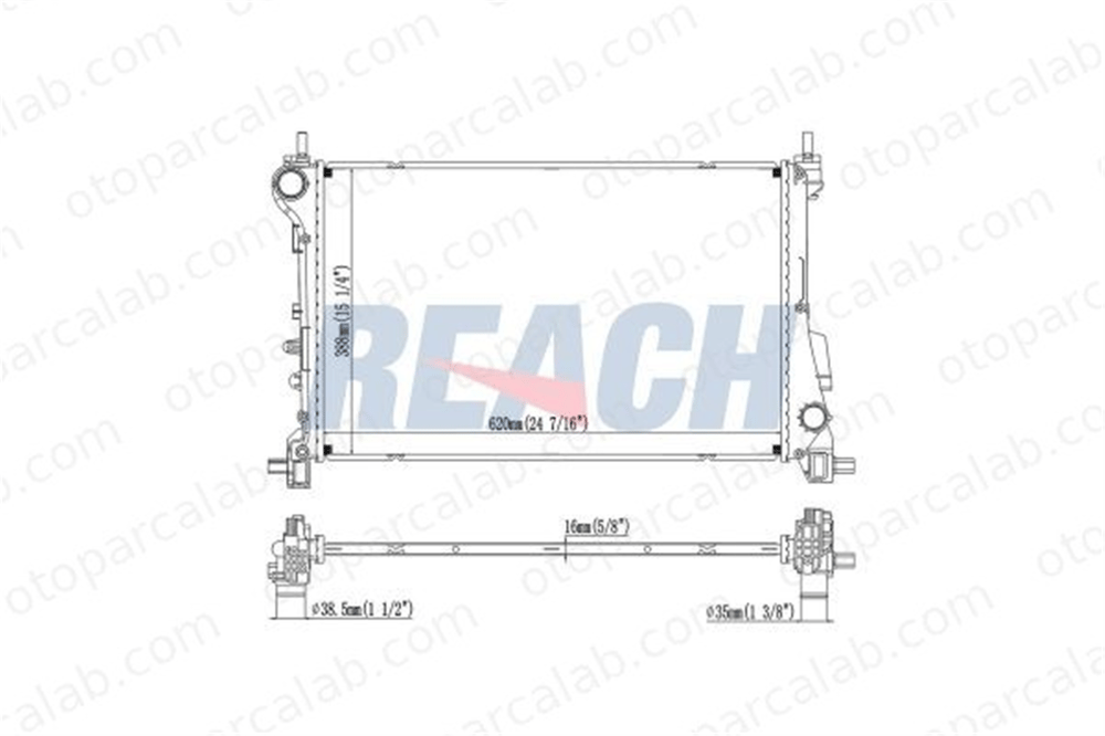 AXAM 02-03-05-4046 Su Radyatörü FIAT TIPO Hatchback TIPO Sedan 52052662