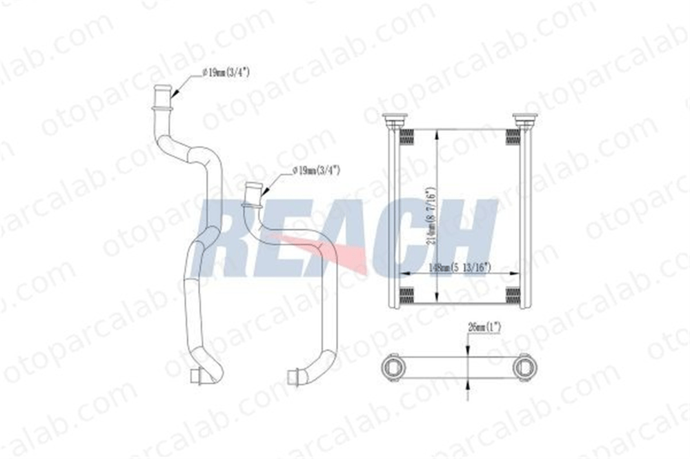 AXAM 02-03-16-6028 Kalorifer Radyatörü RENAULT MEGANE III Coupe MEGANE III Hatchback 271159831R 6000617449