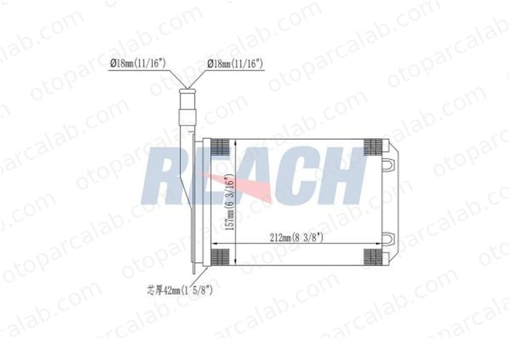 AXAM 02-06-16-6038 Kalorifer Radyatörü RENAULT SUPER 5 RAPID Kasa/büyük limuzin 7701027040 7701027078