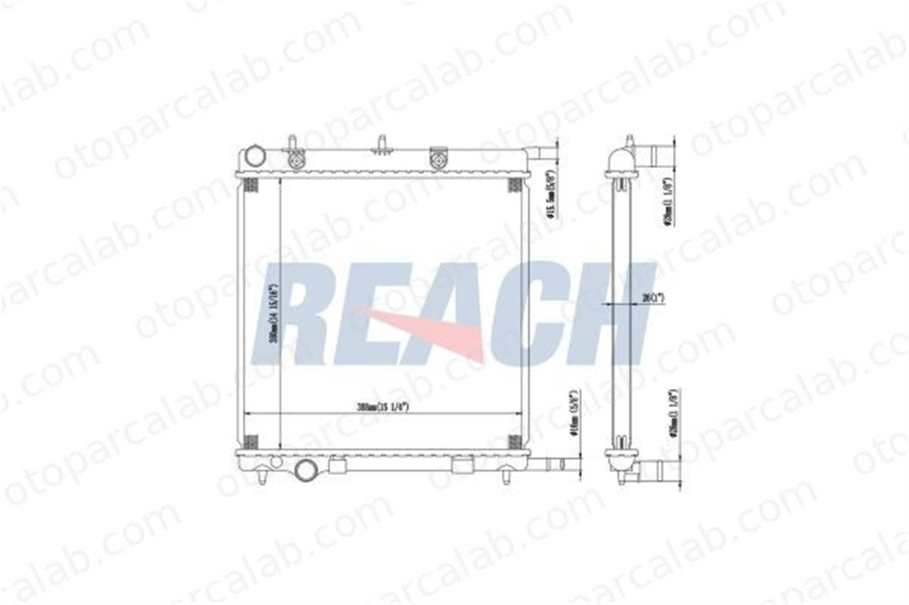 AXAM 03-02-05-4052 Su Radyatörü PEUGEOT 208 I 2008 I 1330C2 1330C0