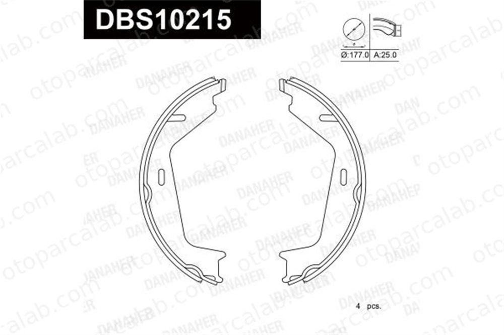 AXAM 03-08-01-3977 Fren Pabuçlu Balata Arka FORD FOCUS I FOCUS I Turnier TAMT2200FCS 1075549