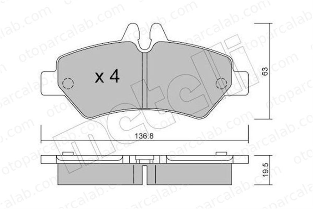 AXAM 11-08-01-4153 Fren Disk Balata Arka MERCEDES-BENZ SPRINTER 3,5-t Panelvan/Van SPRINTER 3,5-t Platform şasi 2E0698451 A0044206920