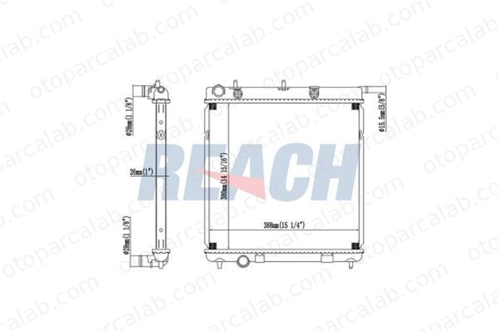 AXAM 15-01-16-6013 Su Radyatörü PEUGEOT 208 I 2008 I 1330Q5 1330C0