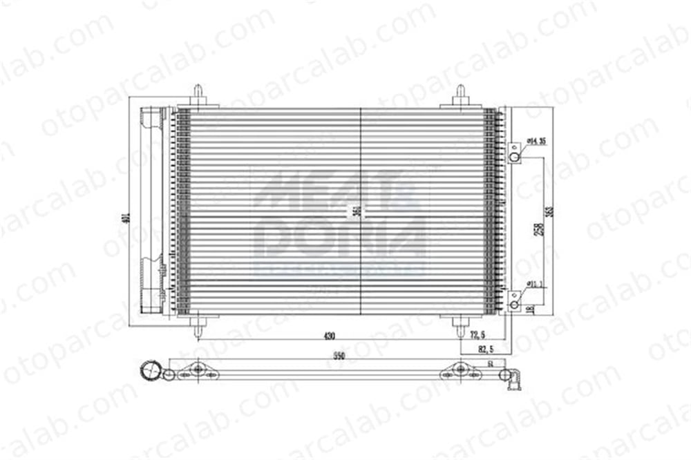 AXAM AX-04-06-05-0167 Klima Radyatörü PEUGEOT 308 I 308 SW I 6455CX AX0406050167