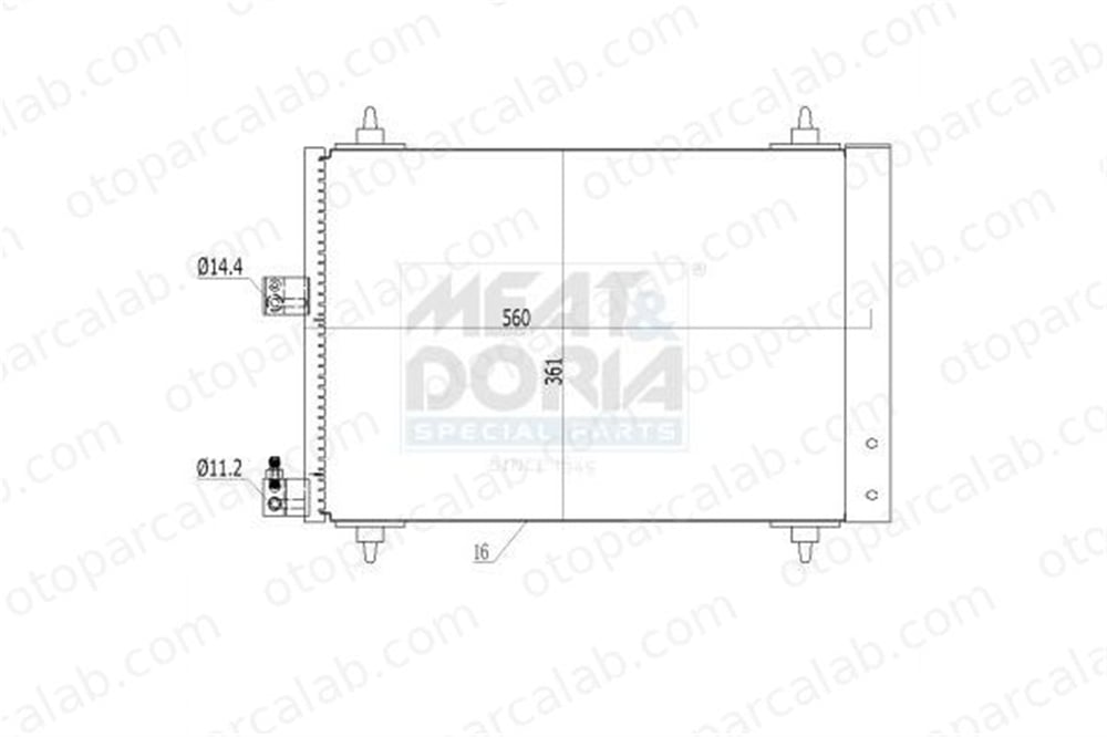 AXAM AX-04-10-05-0161 Klima Radyatörü PEUGEOT 406 Break FIAT DUCATO Panelvan/Van AX0410050161 6453EC