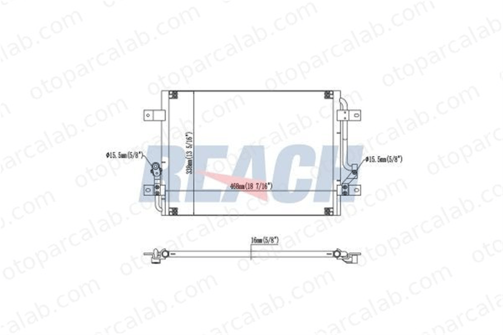 AXAM AX-15-02-16-6007 Klima Radyatörü FIAT PALIO SIENA 46459888 46472195