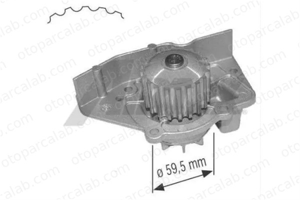 AYBAY 0203 Devirdaim Su Pompası PEUGEOT 405 I 405 I Break 120150 120161