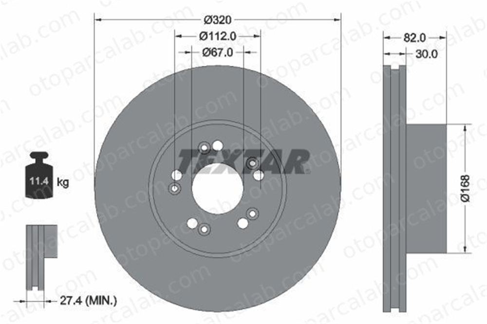 AYD 51378 Fren Disk Ayna Ön Sağ ve Sol MERCEDES-BENZ S-SERISI S-SERISI Coupe 140421101264 1404210212