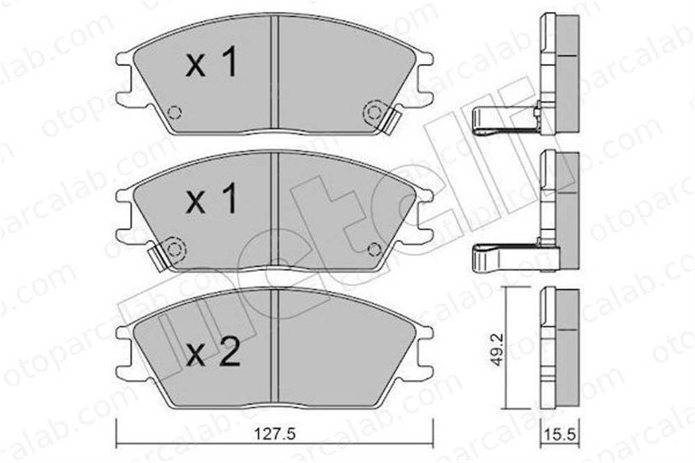 AYD 60005A Fren Disk Balata Ön HYUNDAI GETZ ACCENT II 5810124A00 581011CA00